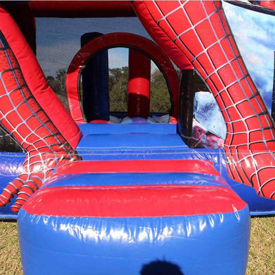 Attractive Spiderman Safe  3 In 1 Combo Bounce House Good Stitching