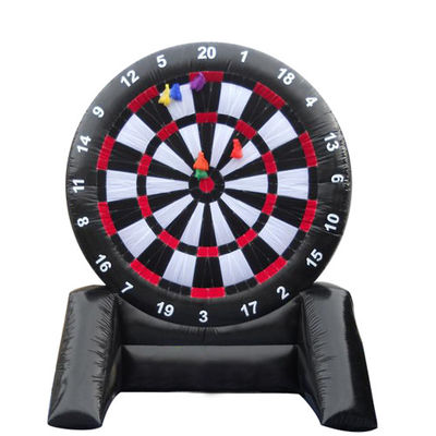 Outdoor Giant Inflatable Outdoor Games Velcro Dart Board With Balls Custom Logo