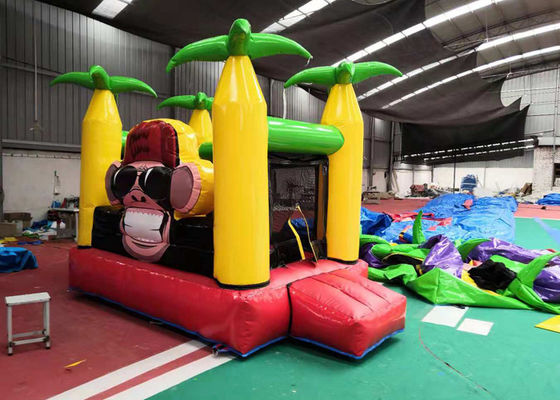 Cool Monkey  Adult Size Bounce House Tropical Style  0.55mm PVC Vinyl Material