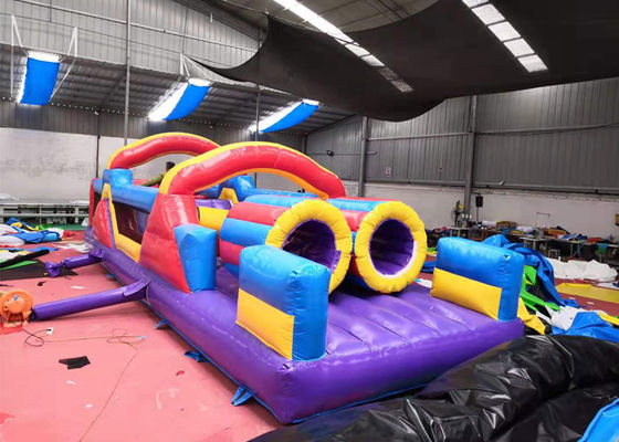 Durable Bouncy Inflatable Obstacle Race  UV Protective SGS Certification