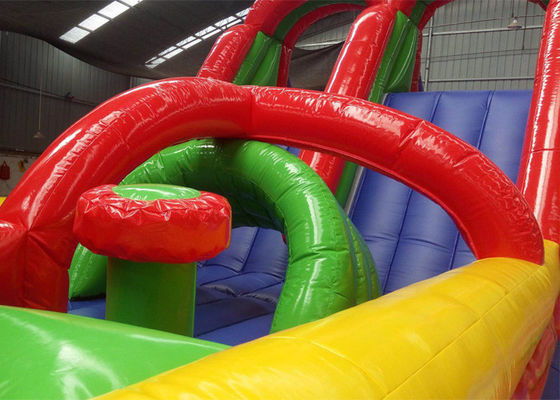 Jumping Colorful  Inflatable Obstacle Course Bouncer 3 Years' Warranty