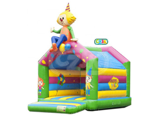 Commercial Beautiful Clown Inflatable Bouncy Castle Double Stitching