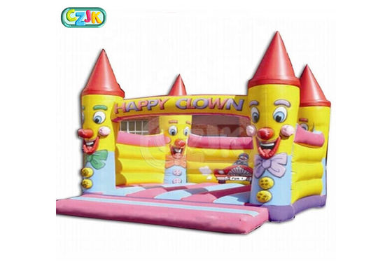 Outdoor Clown Big Moonwalk Adult Size Bounce House Support Customization